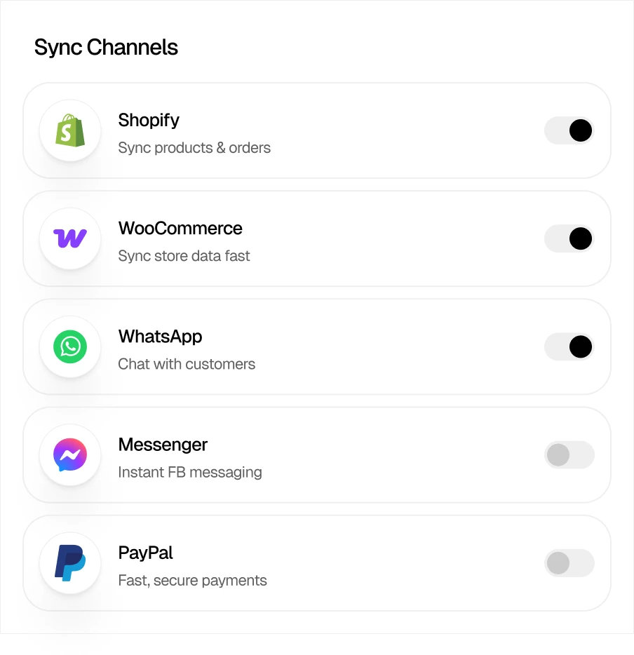 Step 2: connect your store and sales channel